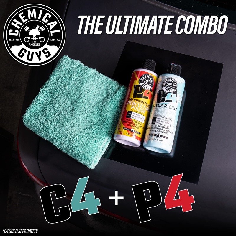 Chemical Guys C4 & P4 Clear Cut Correction Compound and