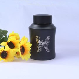 6 Inches Medium Urn for Ashes, Aluminium Small Urn, Cremation Ash Urn, Ashes Holder, Small urn for Family & Loved Ones