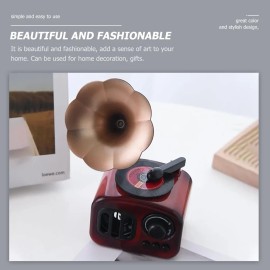 Vintage Phonograph Shaped Music Box Innovative Exquisite Desktop Home Decoration