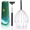 YEZY 헤드 마사지기 20 핑거 스크래처 두피 백 마사지용 스타킹 스터퍼 (블랙) Black [Black] YEZY Head Massager 20 Finger Scratcher Scalp Back Massager Stocking Stuffer (Black)