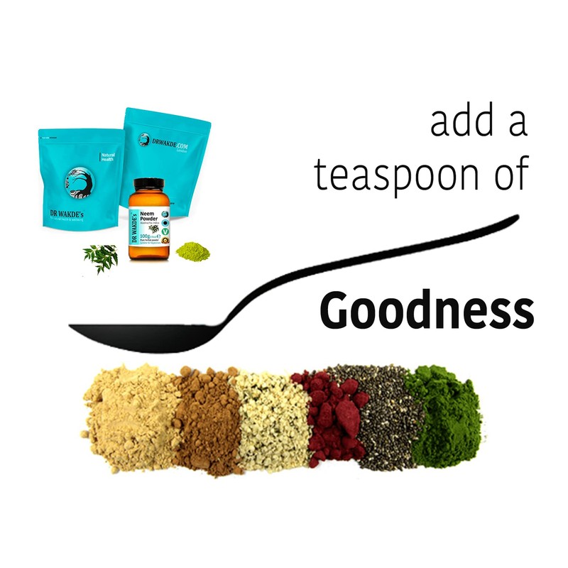 DR WAKDE'S Neem Powder (Azadirachta Indica) - 1kg (2.2lb) |