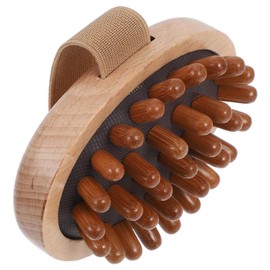 minkissy Massage Brush Hair Wooden Scalp Massager Scalp Brush Comb Hair Brush Acuppoint Massage Tool Hand Held Massage Brush Hair Scalp for Stress Relax