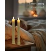Homemory Real Waxy Flameless Taper Candles with Remote Timer, LED