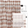 VHC Brands Annie Buffalo Portabella Brown Ruffled Check Farmhouse Kitchen