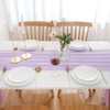 AOKSUNOVA Chiffon Table Runner Purple Table Runner Wedding Cheese Cloth