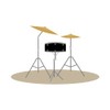 CafePress Snare and Cymbal Car Magnet 10 X 3 10"