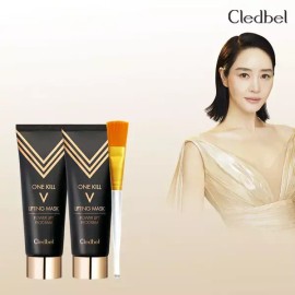Cledevel 끌레드벨 골드 리프팅팩 블랙에디션 2개 + 브러쉬 Cledbel Gold Lifting Pack Black Edition 2 pcs + Brush