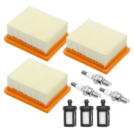 EATAKWARD 3 Pack 4283-141-0300 Air Filter Fuel Filter Kit, Replacement for Stihl BR800 BR800X BR800C Backpack Leaf Blower, Replaces 0000-350-3518 0000 400 7011