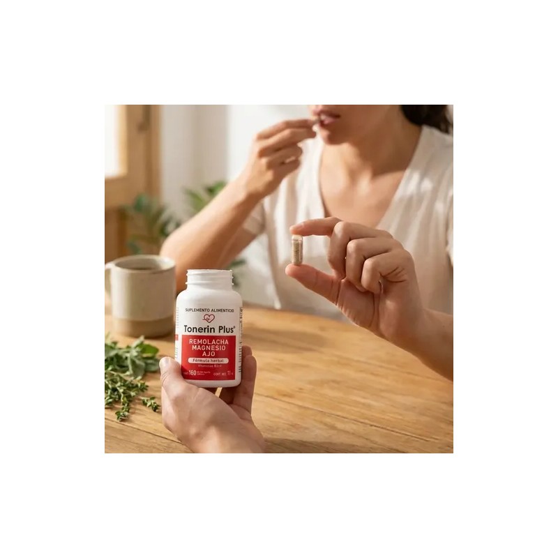 Tonerin Plus Remolacha Magnesio Ajo Formula Herbal 160c