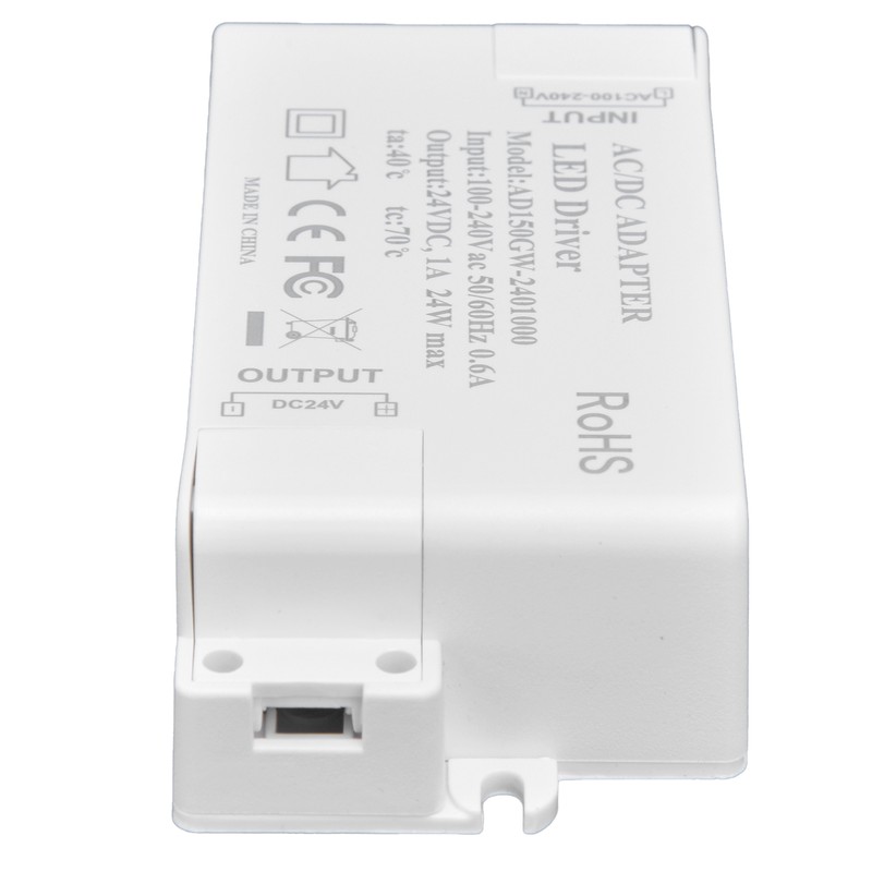 DC 24V 24W 1A LED Driver Constant Voltage Flame Retardant