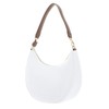 Valentino Alexia Women's Hobo Shoulder Bag Black Faux Leather, Bianco/Cuoio