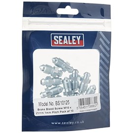 Sealey Bs10125 Brake Bleed Screw M10 X 25Mm 1Mm Pitch Pack of 10