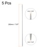 uxcell 5Pcs Knitting Needle 2.0mm Diameter 7.87 Inches Length Stainless