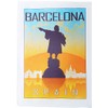Half a Donkey Barcelona - Vintage Style Travel Poster Large