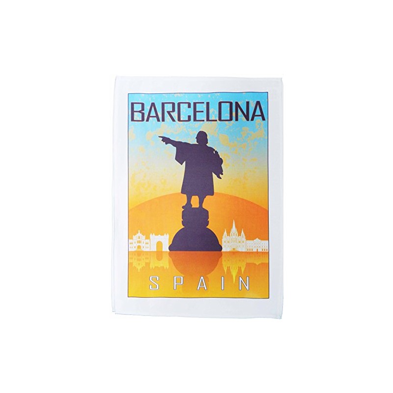 Half a Donkey Barcelona - Vintage Style Travel Poster Large