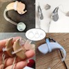 DeaHea 6 Pack Hearing Aid Clip Loops Rubber Holster O-Ring