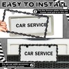 MorningRo 2 Pcs Universal License Plate Frame Plastic Barbed Wire