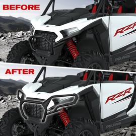 XUTVOTOR Front Bumper for 2024 Polaris RZR XP/XP 4 1000 Ultimate/Sport/Premium, 1.75" Steel Tube Bumper Brush Guard, Protects Entire Front, Replaces #2884513