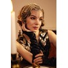 BABEYOND Vintage Style Roaring 20s Crystal Rhinestone Flapper Cap Headpiece