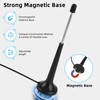 AQTAQ Telescopic FM Antenna Magnetic Base FM Radio Antenna for