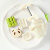 SOGIBUR Panda Mooncake Mold,Cookie Stamps Hand-pressed Mold, Mooncake Pastry Press