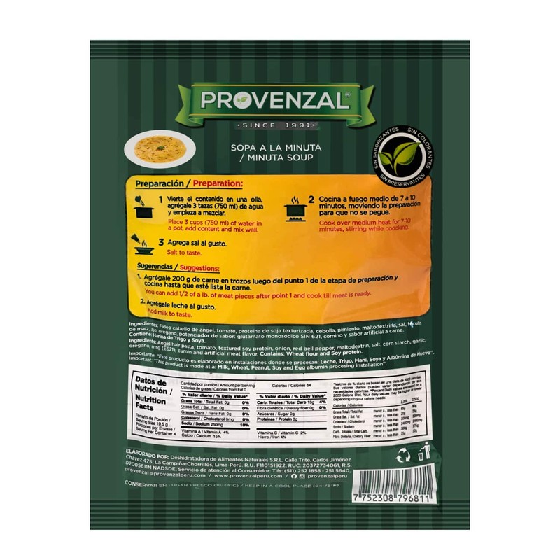Provenzal Sopa a la Minuta Peruana 2.74oz | Peruvian Seasoning
