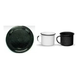 Cinsa Vaso Tequilero 6 Piezas Cinsa Negro Y Plato Base