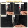 8PCS Zipper Pull Set, Black Zipper Pull Replacement for Backpacks,