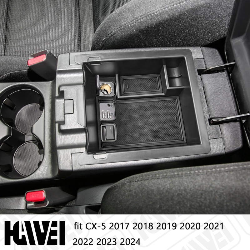 HGWEI Center Console Organizer Compatible with Mazda CX-5 2017 2018