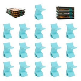 16 PCS Baking Sheet Stackers,Reusable Trays Stacking Holder,Space-Saving Trays Stacking Holder,Multipurpose Baking Tray Stackers Suitable,for Home Kitchen,for Freeze Dryer Trays