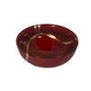 Royal Red Kintsugi Bowl, Gold Repair Ceramic Pottery, Kintsugi Pottery