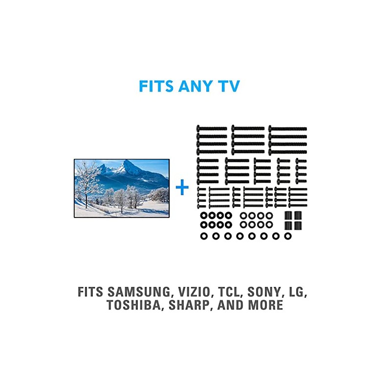 BuFan Kit Universal de Tornillos Montaje TV, Compatible con La