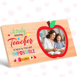 Jetec Teacher Appreciation Gifts Teacher Picture Frame Teacher Photo Frame Holds 4 x 6 Inch Photo Graduation Gift for Teachers Retirement Women Teacher Gifts Party Supplies(Appreciation)