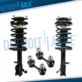 Detroit Axle Struts & Shocks Front Strut Coil Spring Sway Bars for 1993 - 2002 Toyota Corolla Chevy Geo Prizm