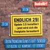 DankeDir! Fünfundzwanzig Update 2.5-30 x 20 cm Schild - Geschenkidee
