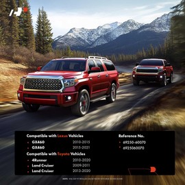 A-Premium Front Right Passenger Side Exterior Door Handle Compatible with Toyota 4Runner 2010-2020, Land Cruiser 2009-2011 2013-2020 & Lexus GX460 2010-2021