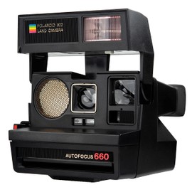Impossible Polaroid 600 Sun 660 AF Camera, Black (1376)