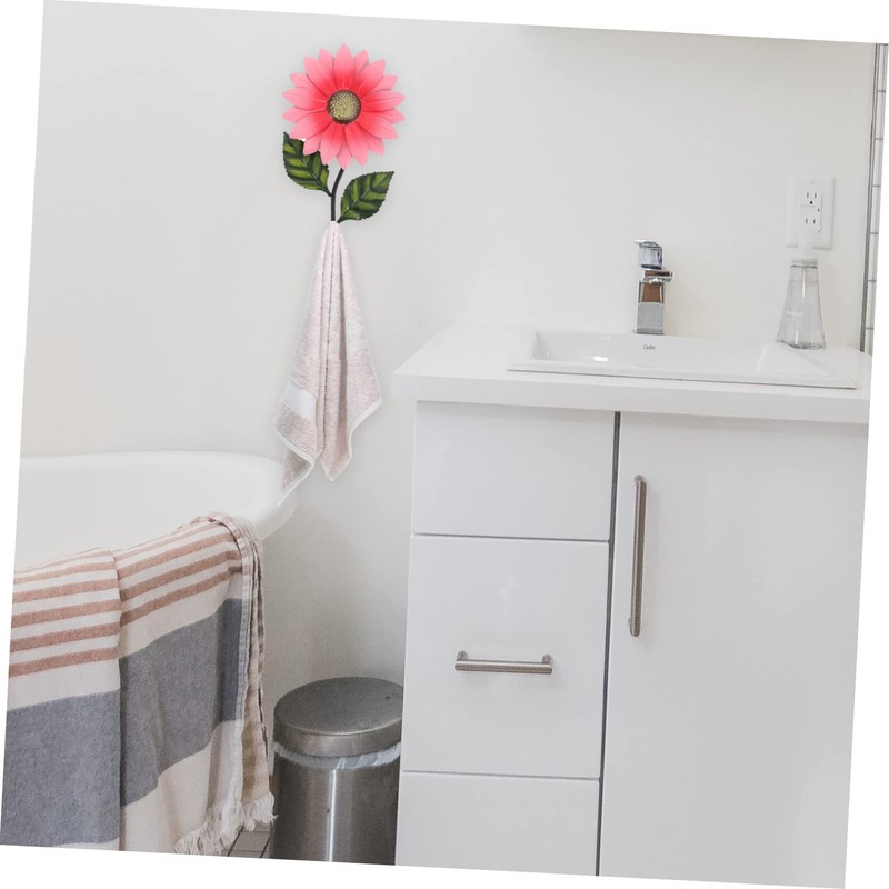 BESPORTBLE Wall Hanging Hook Creative Iron Sunflower Decor for Home