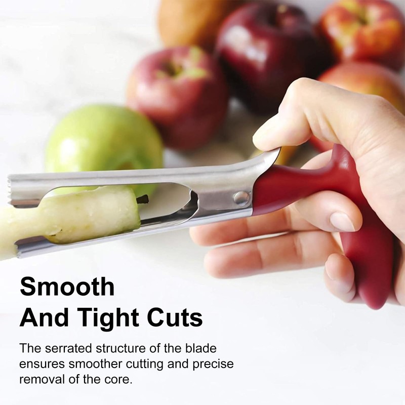 Apple Corer, Apple Corer Remover with ABS Handle and Serrated