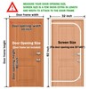Upgraded Pet Screen Door,Fits Door Opening Size 30''x 80'',Thickened Cat