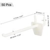 sourcing map Plastic Pegboard Hooks 4 Inch Fits 1/4 Inch