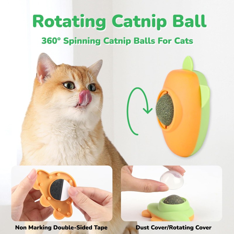 BluGun Cat Nip Ball for Kitty Nip Toys for Indoor
