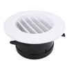 100mm Round Vent Cover, ABS Plastic Louver Grille Cover for