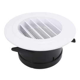 100mm Round Vent Cover, ABS Plastic Louver Grille Cover for Bathroom Office, Easy to Clean Vent Cover with Windproof Seal for Proper Ventilation