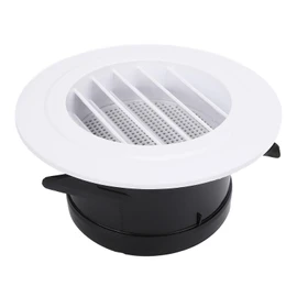 100mm Round Vent Cover, ABS Plastic Louver Grille Cover for Bathroom Office, Easy to Clean Vent Cover with Windproof Seal for Proper Ventilation