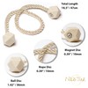 NazTur Magnetic Curtain Tiebacks- Upgrade 2022 with a Thicker Twist