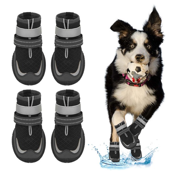 Dog Shoes for Large Small Medium Dogs - Breathable Dog