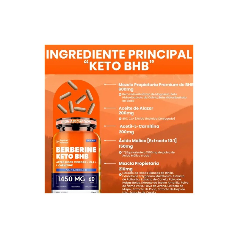 Megneta Bhb Cla Acetil L-carnitina Ácido Málico