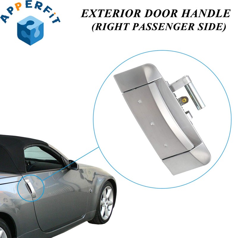 APPERFiT Exterior Door Handle Right Passenger Side for 350Z 2003
