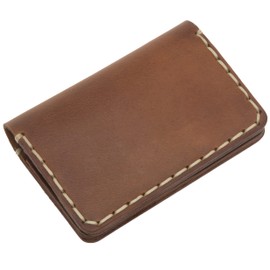 Brown Leather Wallet. Credit Card, Cash, ID Holder. Rustic Style Pouch